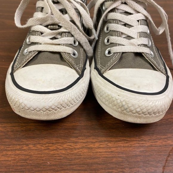 Converse Chuck Taylor All Star OX Women's Low Top Seasonal Gray Sneakers, size 7 - Picture 3 of 12